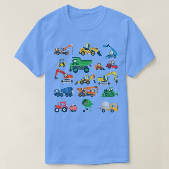 Camiseta Operador de construtor de veículos para a construç (Frente do Design)