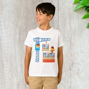 Camiseta Operador De Crane E Trabalhador De Construção