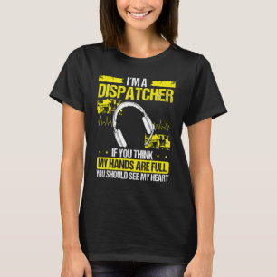 Camiseta Operador de despacho de incêndio e polícia em situ