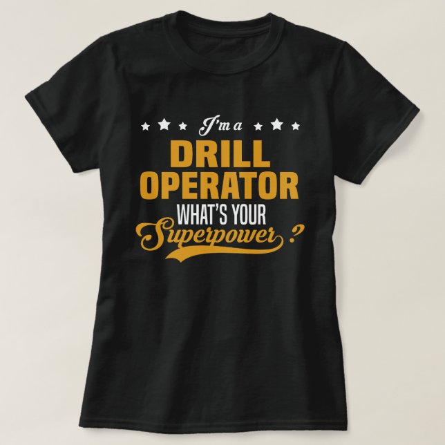 Camiseta Operador de Drill (Frente do Design)
