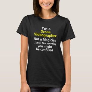Camiseta Operador de Drone Videografista Videografia Empreg
