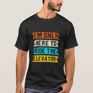 Camiseta Operador de Elevador Funny Engraçado do Inspetor d
