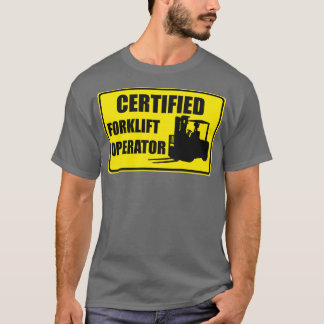 Camiseta Operador de empilhadeira certificado