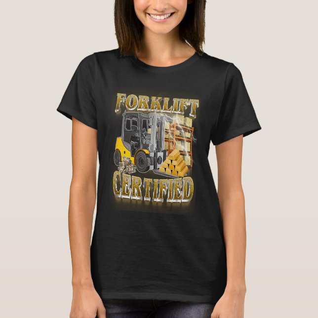 Camiseta Operador de Empilhadeira Certificado (Frente)