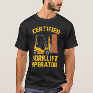Camiseta Operador de empilhadeira certificado Mens