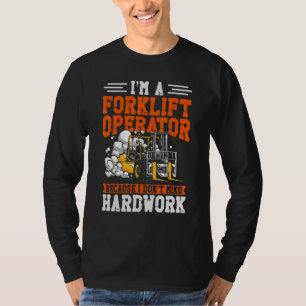 Camiseta Operador de Empilhadeira Certificado Vintage Eu So