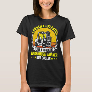 Camiseta Operador de empilhadeira como um Trabalhador de Ar