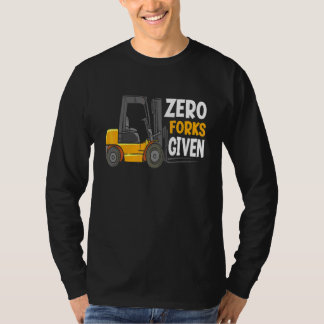 Camiseta Operador de Empilhadeira de Armazém Sem Garfos Dad