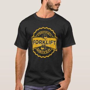 Camiseta Operador de Empilhadeira de Caminhões de Construçã