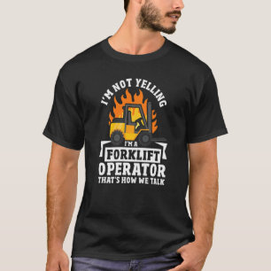 Camiseta Operador de empilhadeira de condutor do empilhador
