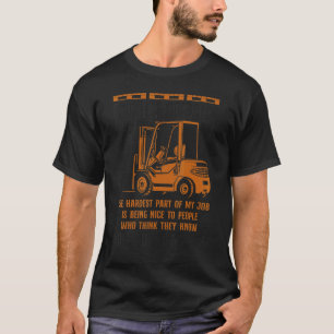 Camiseta Operador de empilhadeira de empilhadeira certifica