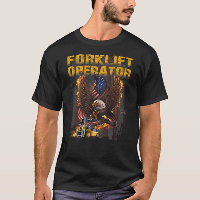 Camiseta Operador de empilhadeira Orgulhosa (Frente)