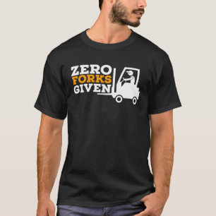 Camiseta Operador de empilhadeira zero garfos dado ao depós