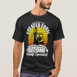 Camiseta Operador de Empilhador de Empilhador de Caminhão d