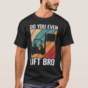 Camiseta Operador de Empilhador Gym Fork Armazém Forklifter