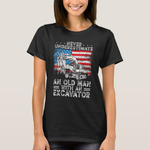Camiseta Operador de Equipamento Pesado Backhoe de Operador