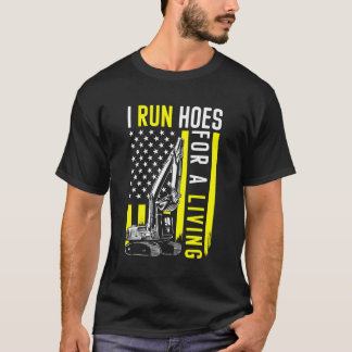 Camiseta Operador De Equipamento Pesado De Escavador Eu Faç