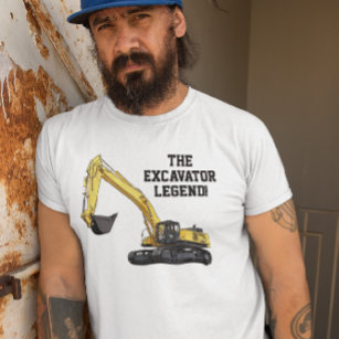 Camiseta Operador de Equipamento Pesado de Legenda de Escav