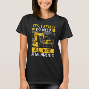 Camiseta Operador de Equipamento Pesado Operador de Retroes
