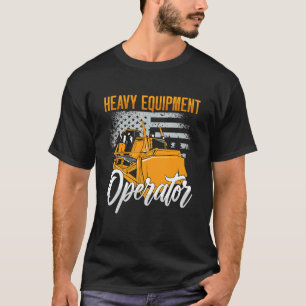 Camiseta Operador de Equipamento Pesado Veículos de Constru