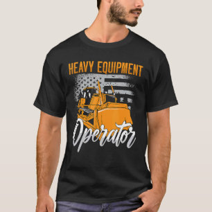 Camiseta Operador de Equipamento Pesado Veículos de Constru