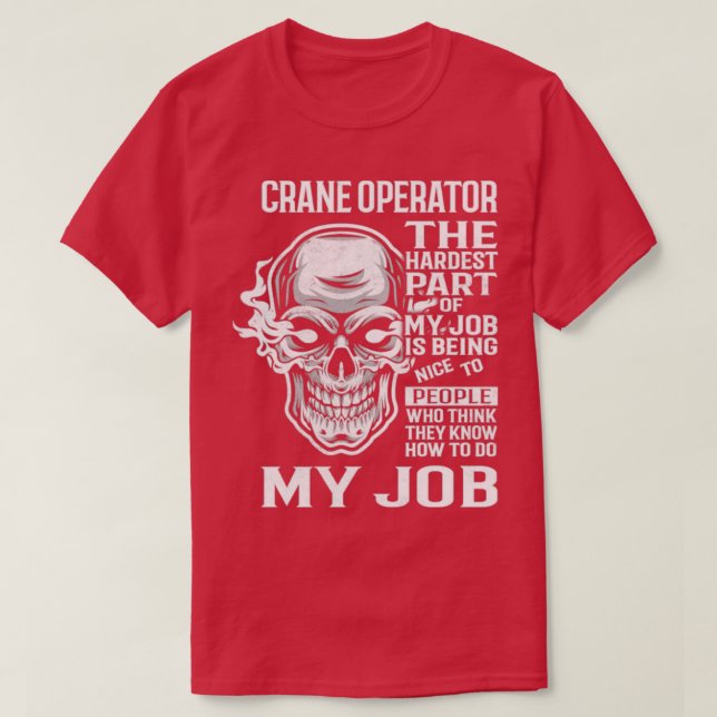 Camiseta Operador de grua (Frente do Design)