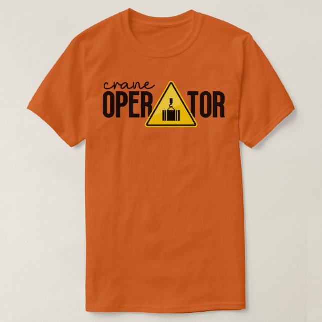 Camiseta Operador de guindaste 1 (Frente do Design)