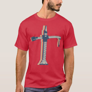 Camiseta Operador de Guindaste Construção HEO Arte Linha Re