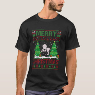 Camiseta Operador de guindaste de árvores de Natal Feio Ugl