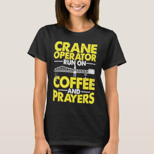 Camiseta Operador de guindaste executado no trabalhador de