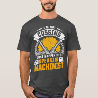 Camiseta Operador de Máquina CNC Falando com Machinista