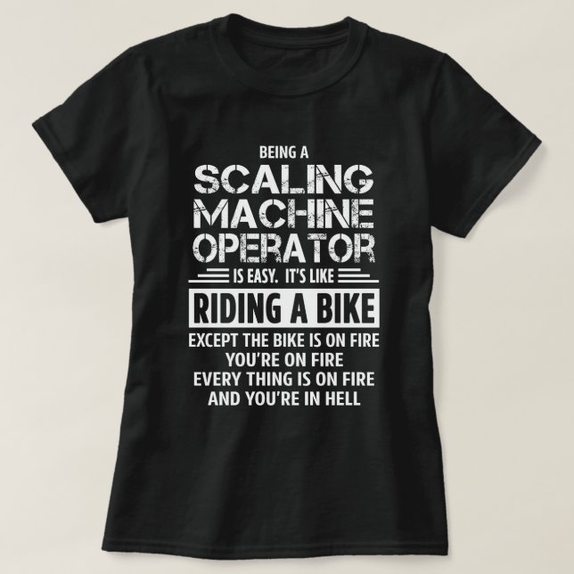 Camiseta Operador de Máquina de Escala (Frente do Design)