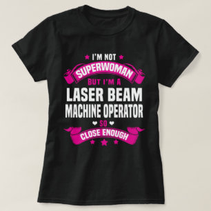 Camiseta Operador de Máquina de Feixe Laser