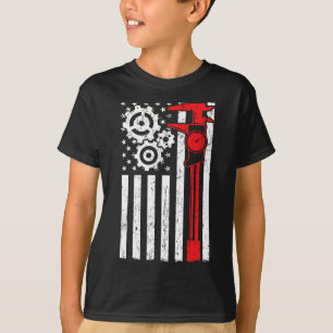 Camiseta Operador de Máquinas Ferramentas Patrióticas Mecân
