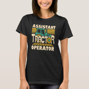 Camiseta Operador de Operador de Trator Assistente Farmer 1