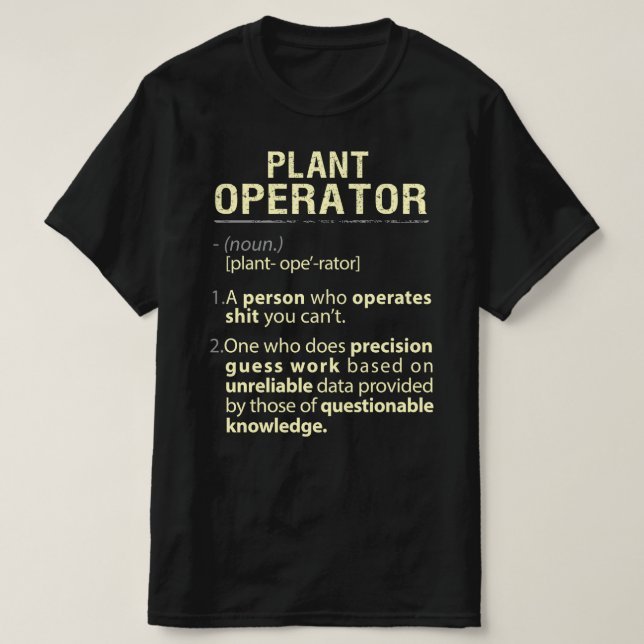 Camiseta Operador de Planta Real American Definition (Frente do Design)