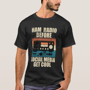 Camiseta Operador de Rádio Amador Amador Vintage Homens Mul
