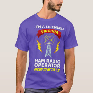 Camiseta Operador de Rádio Amador Funny Ham Radio Virginia