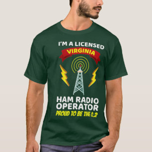 Camiseta Operador de Rádio Amador Funny Ham Radio Virginia
