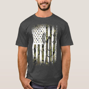 Camiseta Operador de Rádio Amador US Flag Veteran - Ham