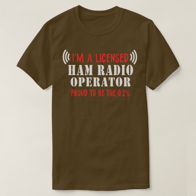 Camiseta Operador de Rádio de Ham Ortoso (Frente do Design)