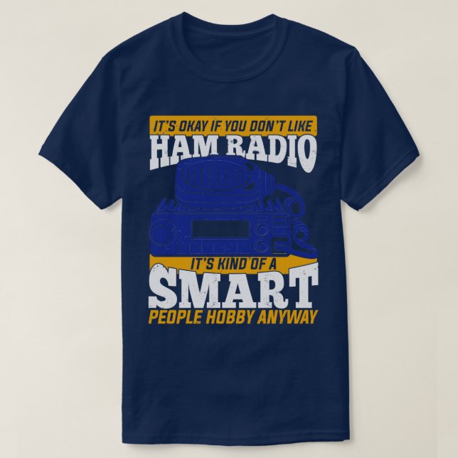 Camiseta Operador de Rádio Ham Amateur Hams Gift 2 (Frente do Design)