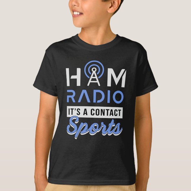 Camiseta Operador de Rádio HAM Antenna Amateur Code Gift Id (Frente)