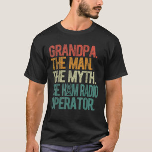 Camiseta Operador de Rádio Ham Avô Rádio Amador Retro