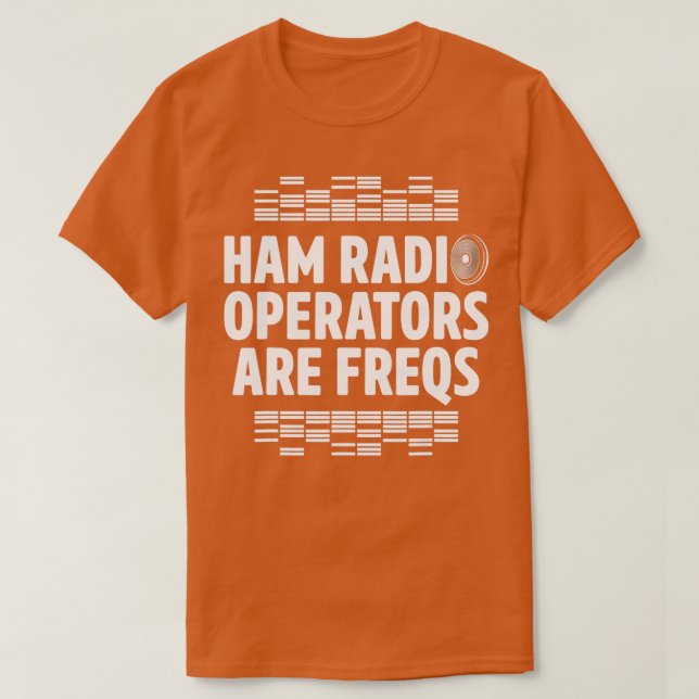 Camiseta Operador de Rádio Ham Freqs Rádio Amateur Homebrew (Frente do Design)