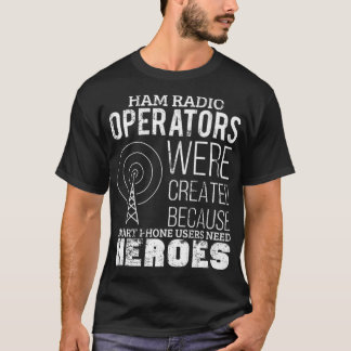Camiseta Operador de Rádio Ham Funny Radio Amateur Pai Mens