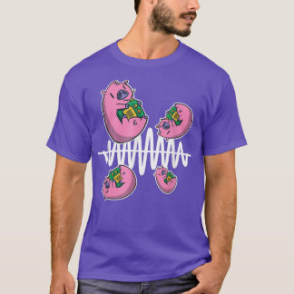 Camiseta Operador de Rádio Pig Fly Around Frequency Waves H