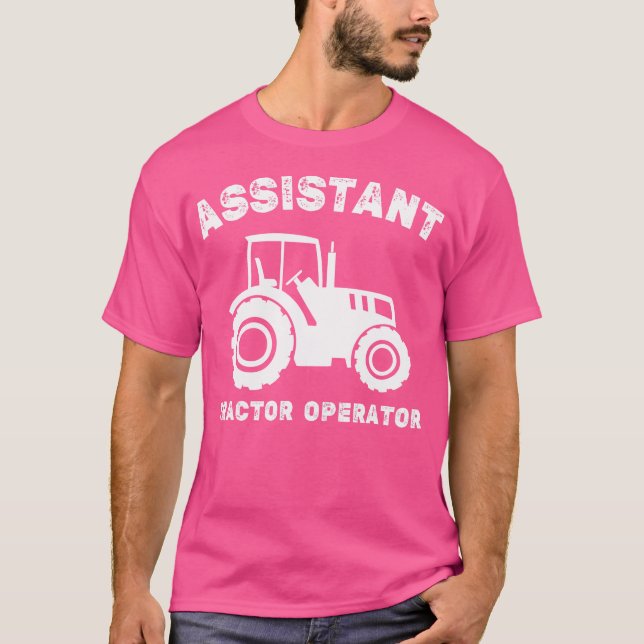 Camiseta Operador de Trator Assistente (Frente)