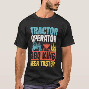Camiseta Operador de Trator Rei do Churrasco Degustador de