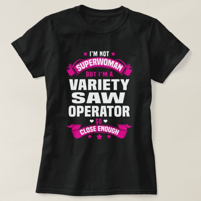 Camiseta Operador de Variedade Saw (Frente do Design)